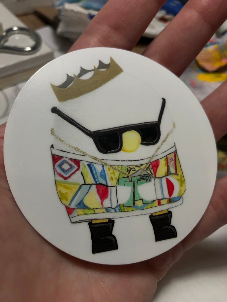 “boss” sticker 