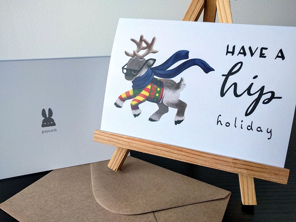 Image of Hipster Reindeer Card