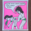 "Vodka Queen" Risograph Print