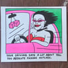 "Absolute Nutcase" Risograph  Print