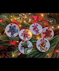 Image 1 of Band Bear Ornament Set