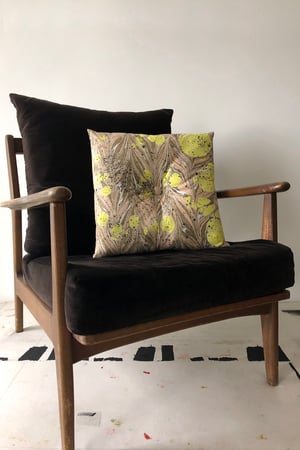 Image of Button Pillow - Lemon Drop (originally $58)