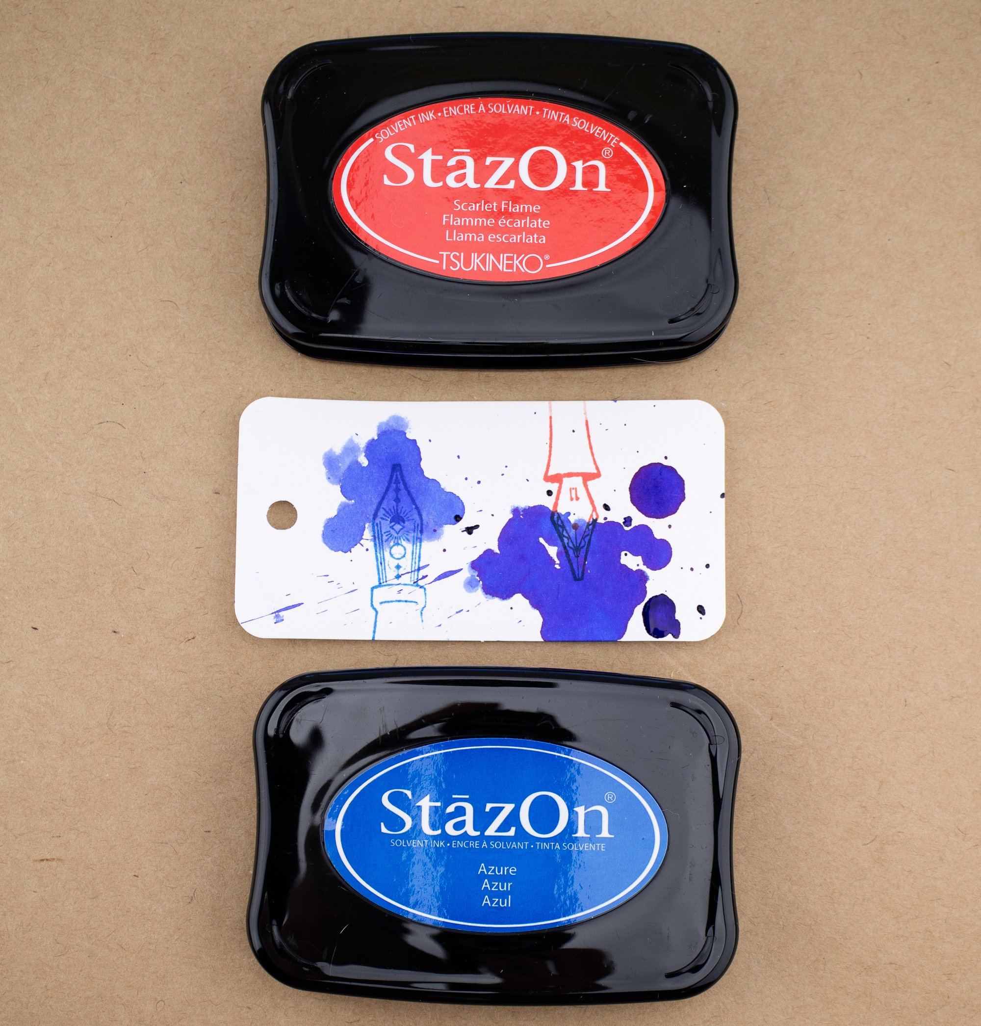 StazOn Permanent Ink Stamp Pad, 1-7/8 x 3, Vibrant Violet