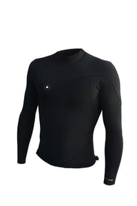 ZION WETSUITS <BR> Wesley 1mm Long Sleeve Vest <br> Black Image of ZION WETSUITS <BR> Wesley 1mm Long Sleeve Vest <br> Black