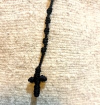 Image 2 of Talisman black rosary necklace 