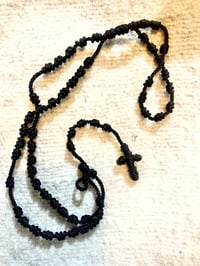 Image 1 of Talisman black rosary necklace 