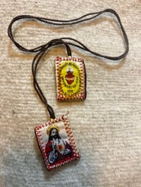 Image 2 of Talisman sagrado corazon Jesus necklace 