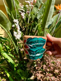 Image 2 of Hand-painted flower mug