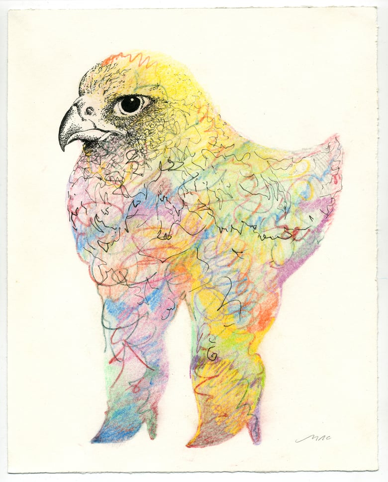 Image of "Exit The Aviary" original work on paper