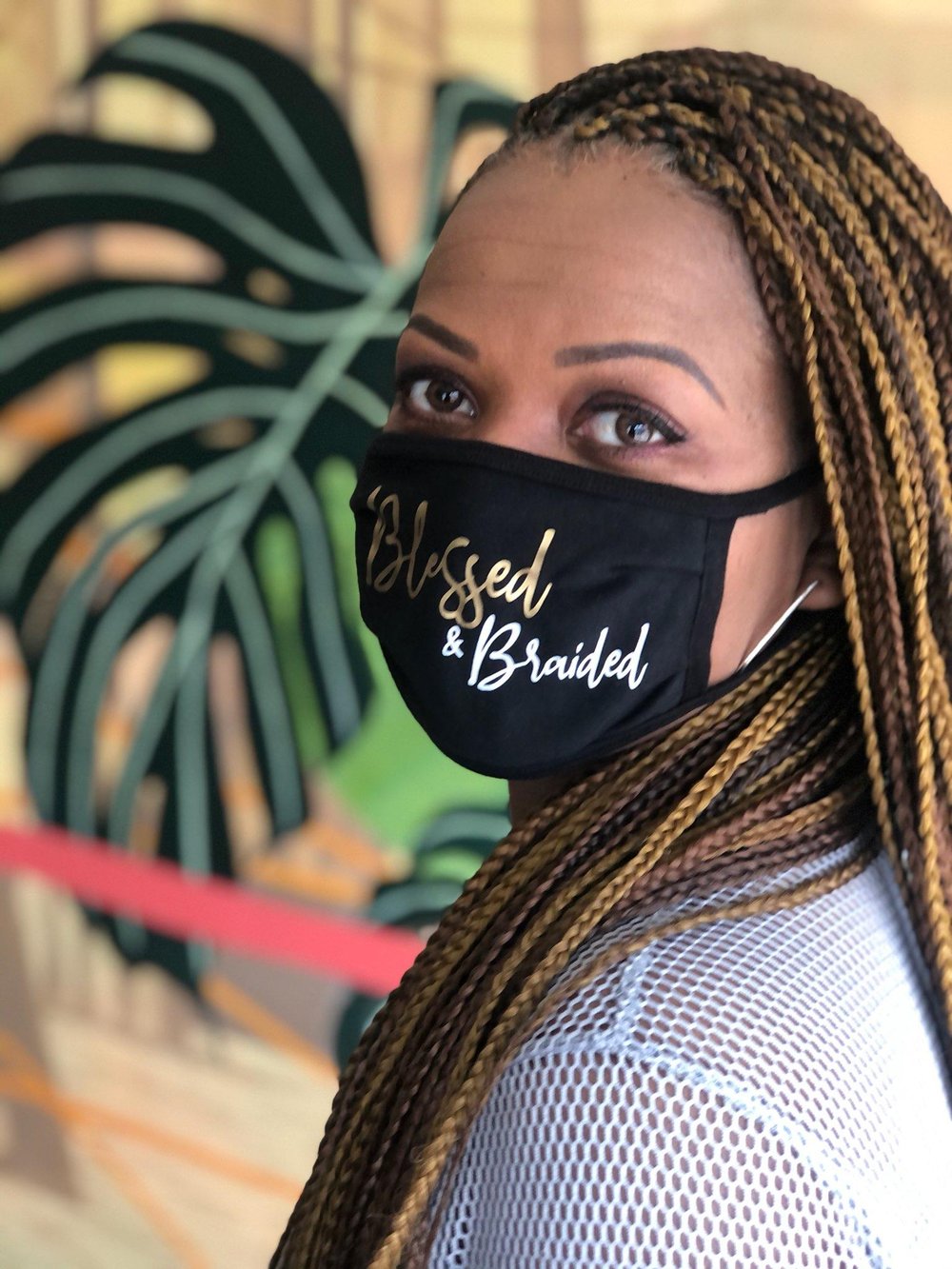 Image of (Goldmatic) Blessed & Braided Facemask