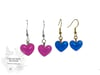 Shimmery Heart Earrings