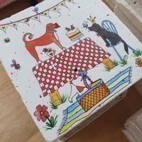 'Doggie Picnic' Stone Coaster