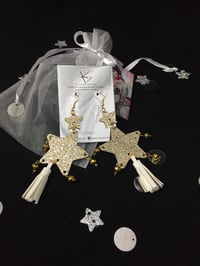 Image 1 of Double Star Earrings