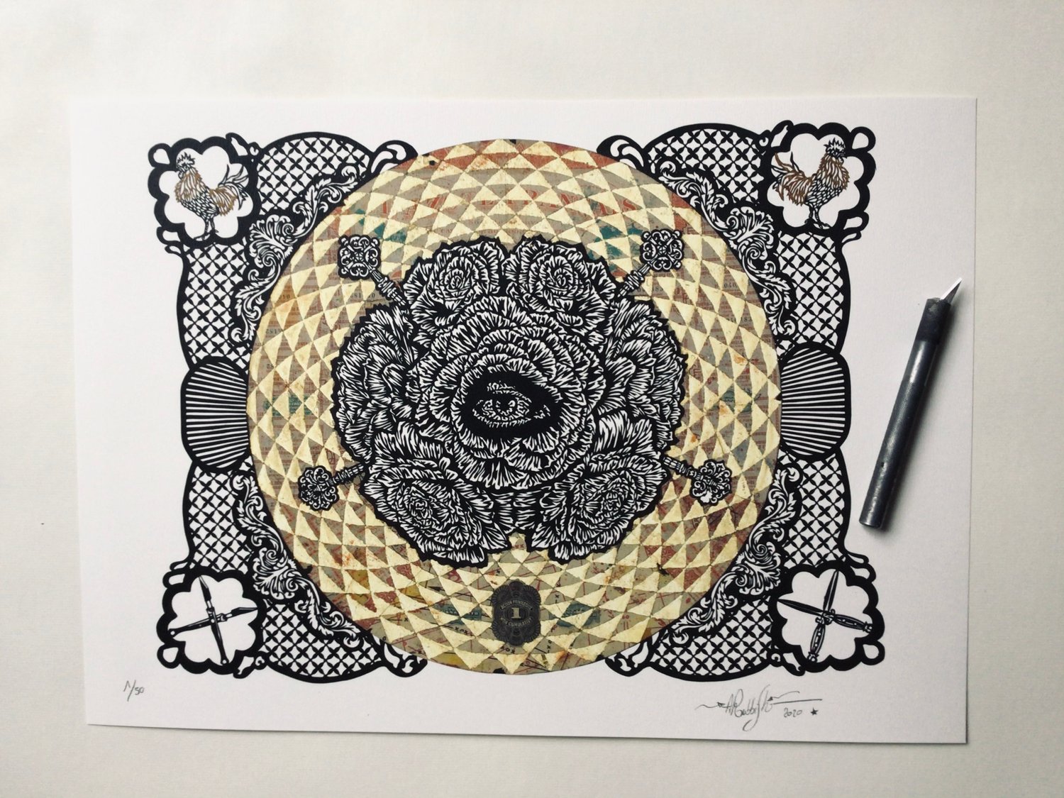 Giclée print édition "L’observateur omniscient 1"