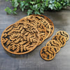 Sweet Cicely Woodcut Table Set - Placemats & Coasters