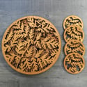 Sweet Cicely Woodcut Table Set - Placemats & Coasters
