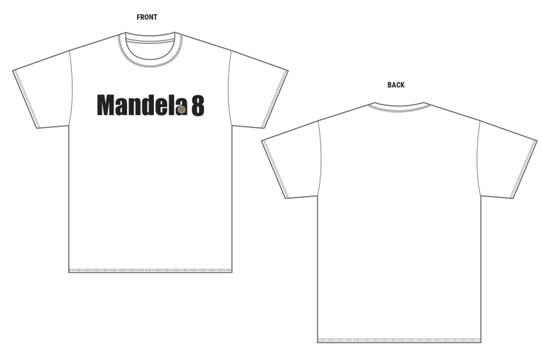 Mandela8 White T-Shirt