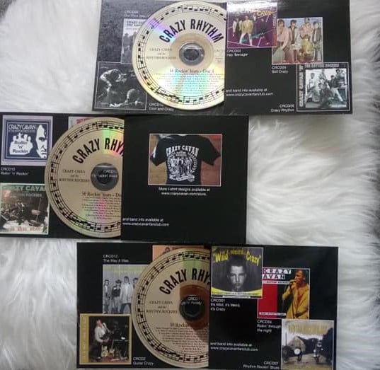 "50 ROCKIN' YEARS"  3 CD BOX SET -  CRAZY CAVAN 'N' THE RHYTHM ROCKERS CRCD17