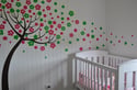Vinyl Wall Decal Art - Trailing Cherry Blossom Tree - dd1012