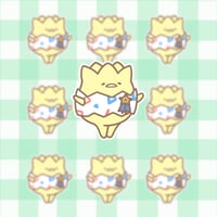 Gold Star Togepi Vinyl Sticker