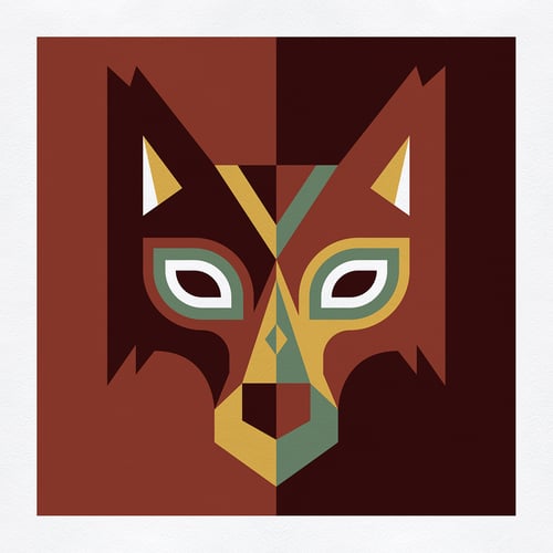 Image of Wood Animals - Wolf