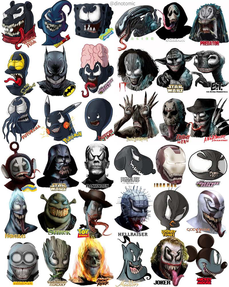 Image of #284 36 Venom characthers! 