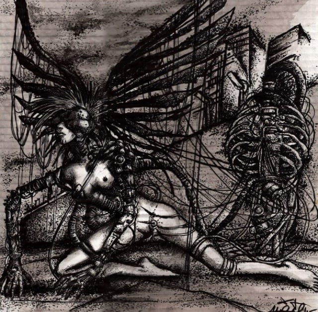 Image of “Cyber Angel” signed art prints