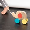 Petit Collage Wooden Elephant Pull Along Toy