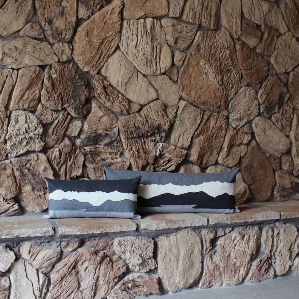 Image of Sun-a-do / the Olympic Range Landscape Cushion