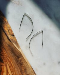 Sterling Silver quarter moons:small