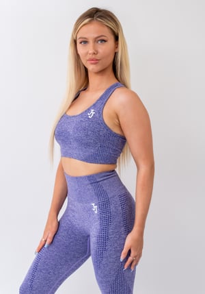 Image of PURPLE SEAMLESS SPORTS BRA