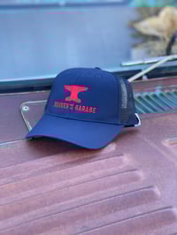 Bomber's Garage Carhartt Snapback Blue and Red 