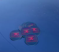 Image 2 of Bomber's Garage Rising Sun in the Dirty South 3" Round Sticky Boi 