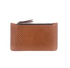 Camel perforated leather Mini pouch