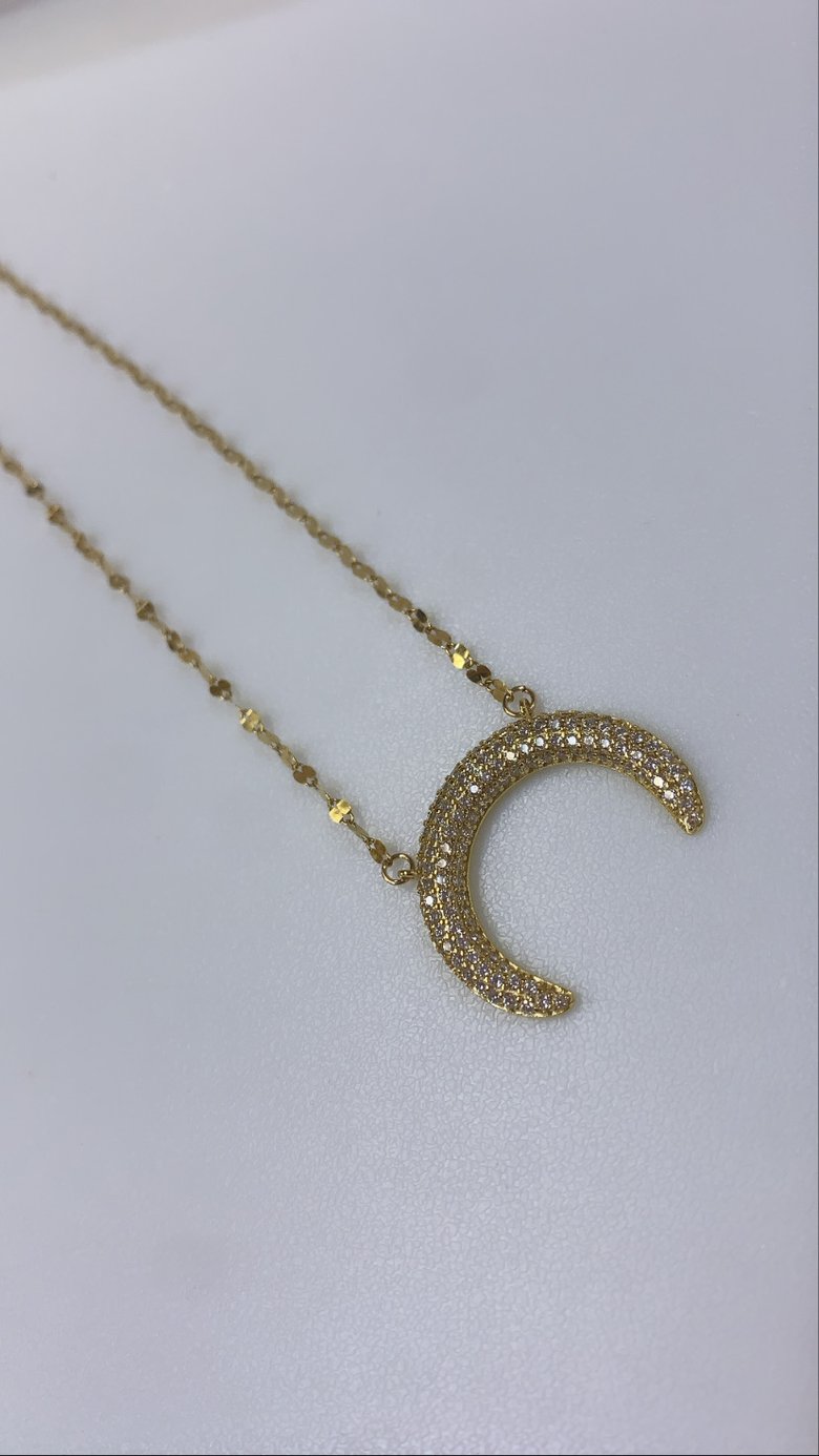 Image of Diamond Horn Necklace 