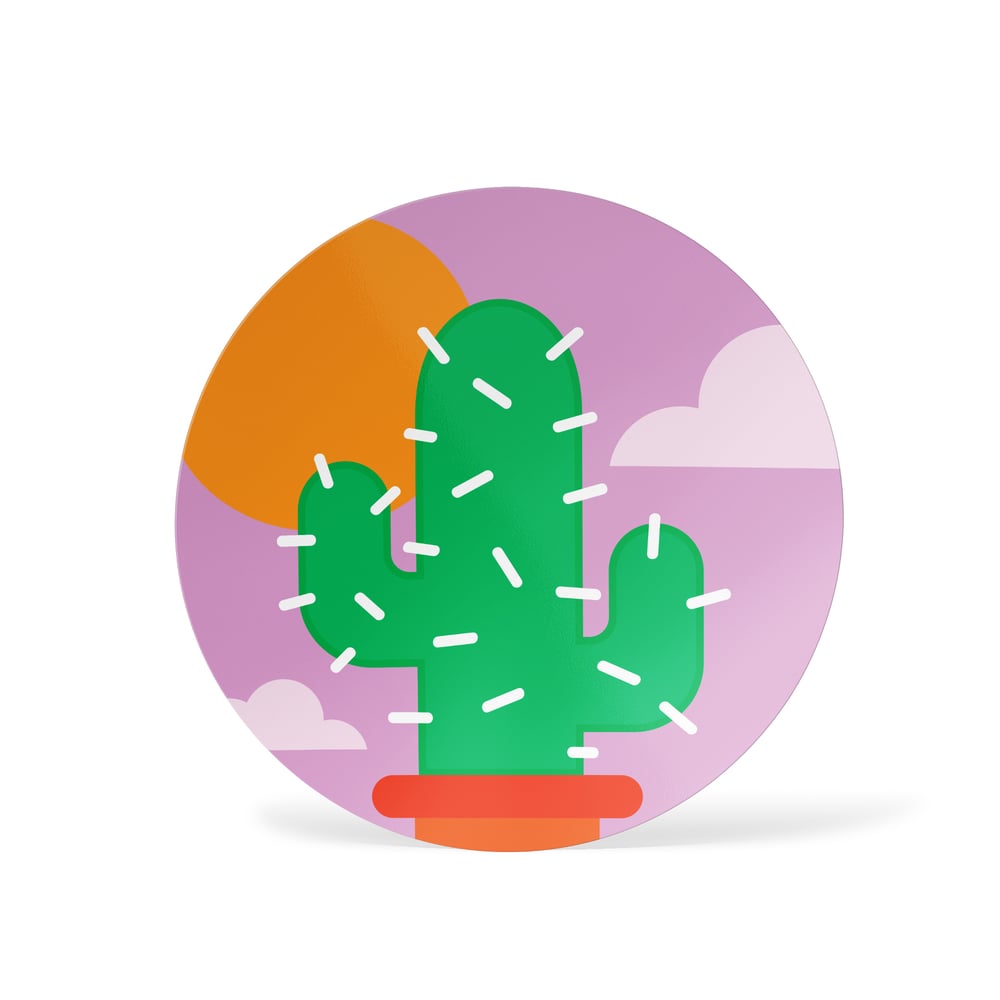 Image of Sunset Cactus Sticker