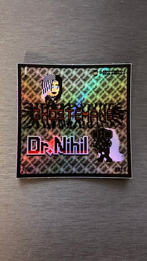 Image of Ghostemane / Dr. Nihil Retro Gaming (Limited Edition) Holographic/Chromatic Sticker