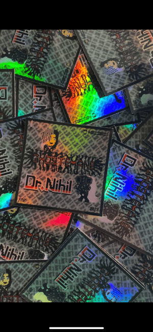 Image of Ghostemane / Dr. Nihil Retro Gaming (Limited Edition) Holographic/Chromatic Sticker