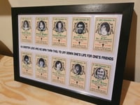 Image 1 of Framed 1981 Hunger Strike Memorial Cards.