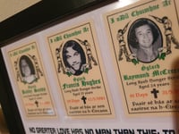 Image 5 of Framed 1981 Hunger Strike Memorial Cards.