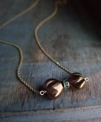 Image 1 of Tiny Bow Necklace (Bronze)