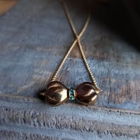 Image 3 of Tiny Bow Necklace (Bronze)