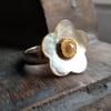 White Bloom Ring