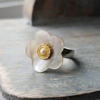 Image 2 of White Bloom Ring