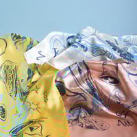 Image 2 of Blue Smoke Tarot / Altar Cloth - Coral