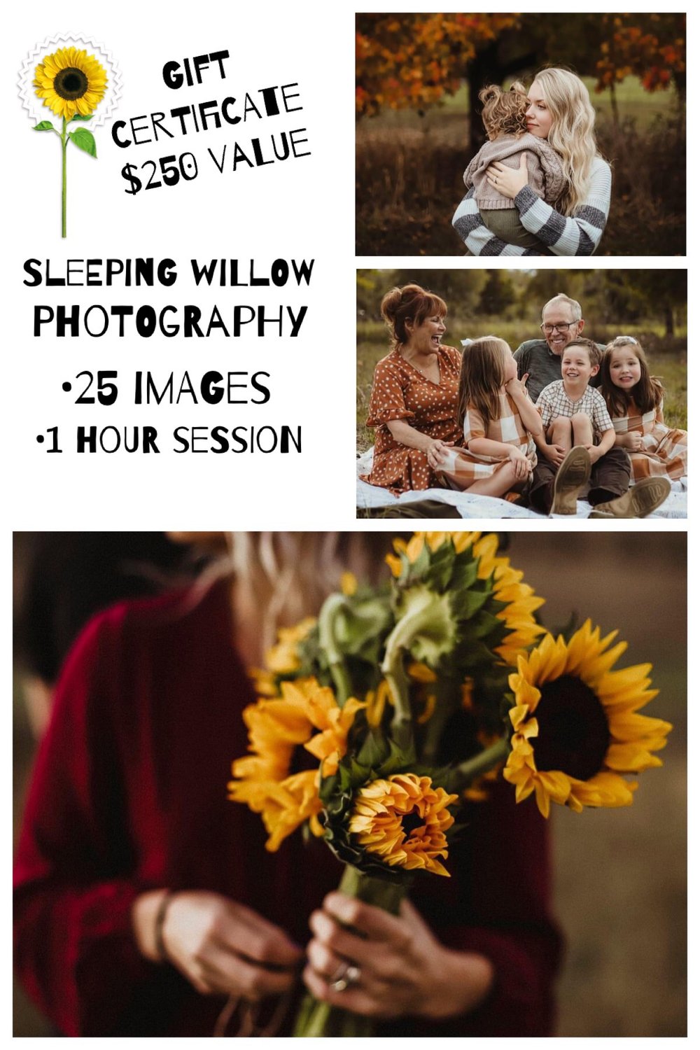 Image of Sleeping Willow Photography Session gift Certificate