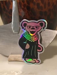 Image 1 of Rainbow Ruth RBG Hologram Stickers