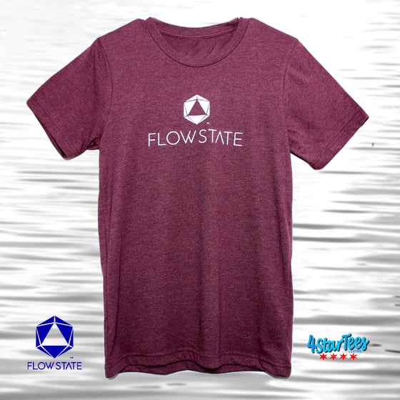 Image of FLOW STATE Reflective Athleisure Tee - Heather Maroon