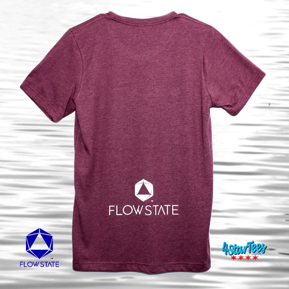 Image of FLOW STATE Reflective Athleisure Tee - Heather Maroon