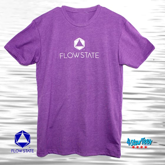 Image of FLOW STATE Reflective Athleisure Tee - Heather Purple
